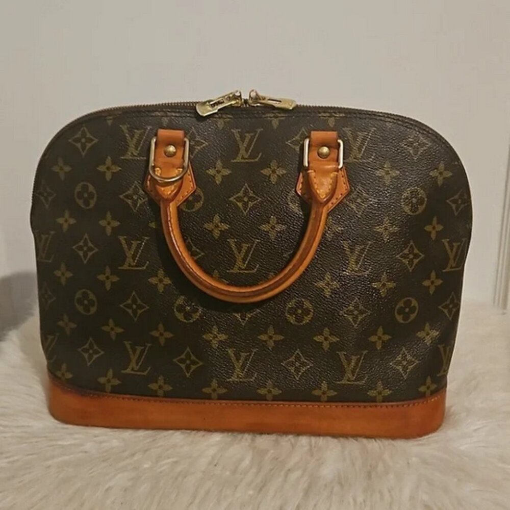 Authentic vintage Louis Vuitton Alma PM bag and dust bag and non-LV strap - Picture 4 of 14